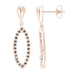 Fancy-Diamant-Silberohrringe