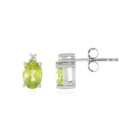 Peridot-Silberohrringe