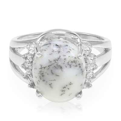 Dendriten-Achat-Silberring
