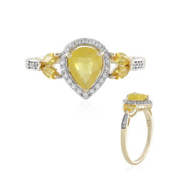 Gelber Saphir-Goldring