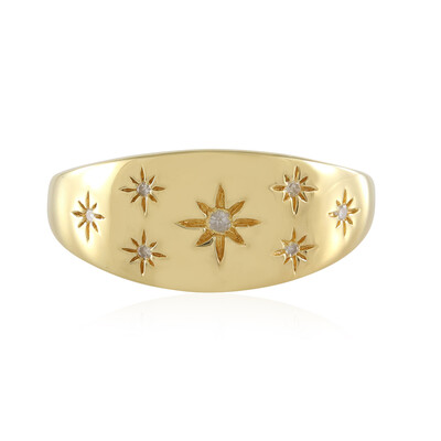 I2 (I) Diamant-Silberring