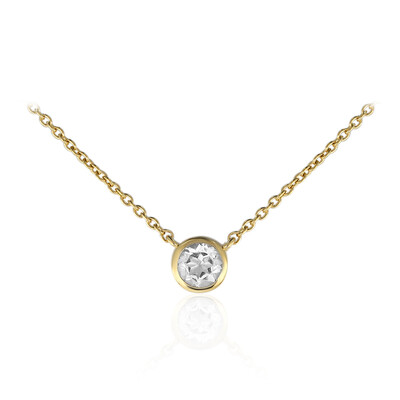 Weißer Topas-Silbercollier
