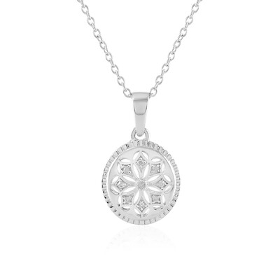 I2 (J) Diamant-Silberhalskette