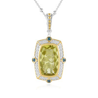 Ouro Verde-Quarz-Silberhalskette (Dallas Prince Designs)