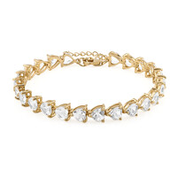 Weißer Topas-Silberarmband