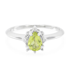Mandschurischer Peridot-Silberring