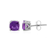 Sibirischer Amethyst-Silberohrringe