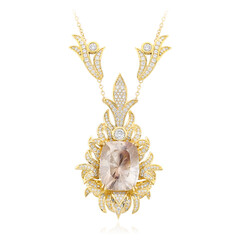 Namibia-Cerussit-Goldcollier (de Melo)