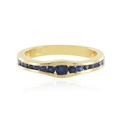 Blauer Saphir-Silberring