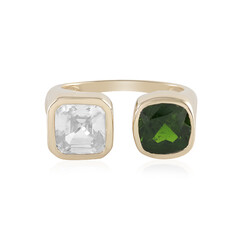 Russischer Diopsid-Goldring (Adela Gold)