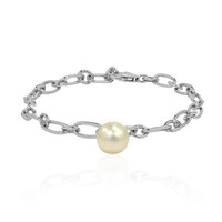 Goldene Kabira-Südseeperlen-Silberarmband (TPC)