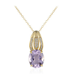 Bolivianischer Amethyst-Silberhalskette