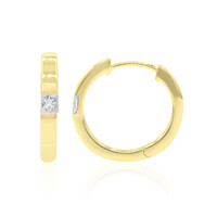 SI1 (G) Diamant-Goldohrringe
