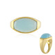 Aqua-Chalzedon-Silberring (MONOSONO COLLECTION)