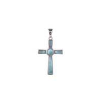 Larimar-Silberanhänger