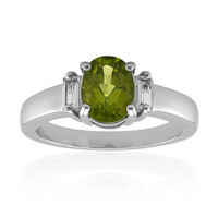 Burmesischer Peridot-Silberring