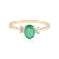 Brasilianischer Smaragd-Goldring