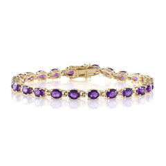 Sambia-Amethyst-Silberarmband