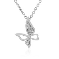 I4 (J) Diamant-Silberhalskette