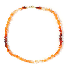 Mexikanischer Feueropal-Silberhalskette