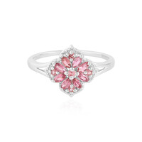 Brasilianischer Pinkfarbener Turmalin-Silberring