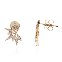 Lupenreiner (F) Brillant-Goldohrringe (LUCENT DIAMONDS)