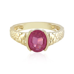 Pinkfarbener Madagaskar-Saphir-Silberring