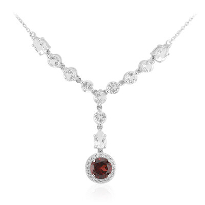 Granat-Silbercollier