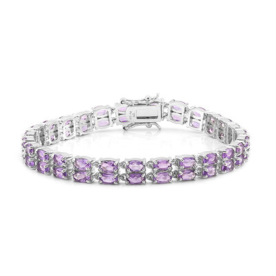 Amethyst-Silberarmband