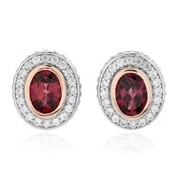 Malawi-Granat-Silberohrringe (Dallas Prince Designs)
