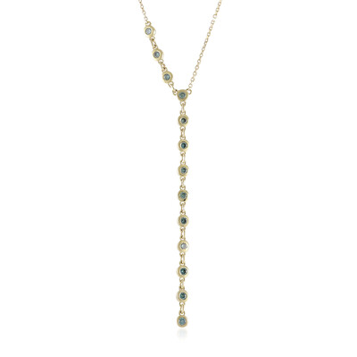 Himmelblauer VS1 Brillant-Goldcollier
