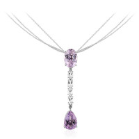 Lavendel-Amethyst-Silbercollier