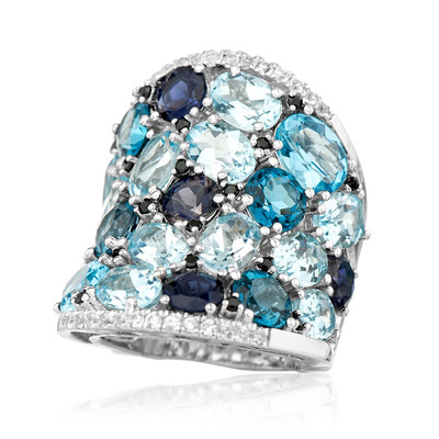 Edelstein-Silberring (Dallas Prince Designs)