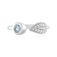 Brasilianischer Aquamarin-Silberring