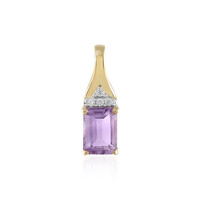 Lavendel-Amethyst-Silberanhänger