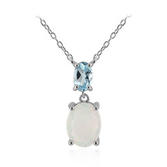 Welo-Opal-Silbercollier