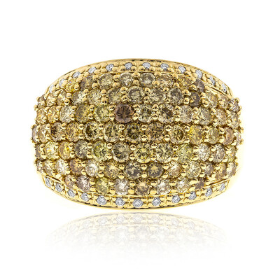 SI2 Fancy-Diamant-Goldring (CIRARI)