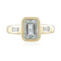 Brasilianischer Aquamarin-Goldring