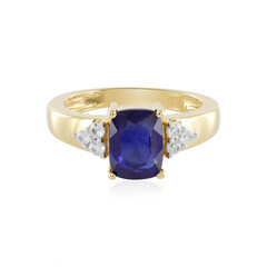 Blauer Madagaskar-Saphir-Silberring