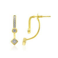 SI1 (G) Diamant-Goldohrringe