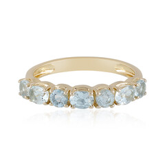 Brasilianischer Aquamarin-Silberring