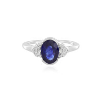 Blauer Madagaskar-Saphir-Silberring