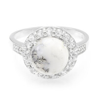 Dendriten-Achat-Silberring
