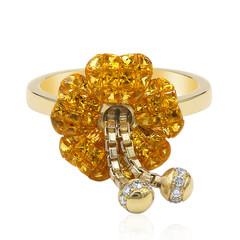 Gelber Ceylon-Saphir-Goldring (Estée Collection)