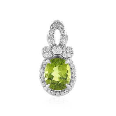 Peridot-Silberanhänger