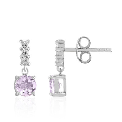 Lavendel-Amethyst-Silberohrringe