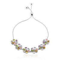 Edelstein-Silberarmband