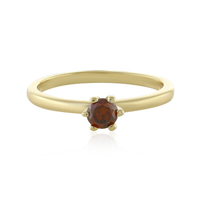 I3 Cognac-Diamant-Silberring
