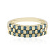 Blauer I2 Diamant-Goldring (de Melo)