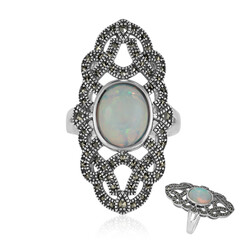 Welo-Opal-Silberring (Annette classic)